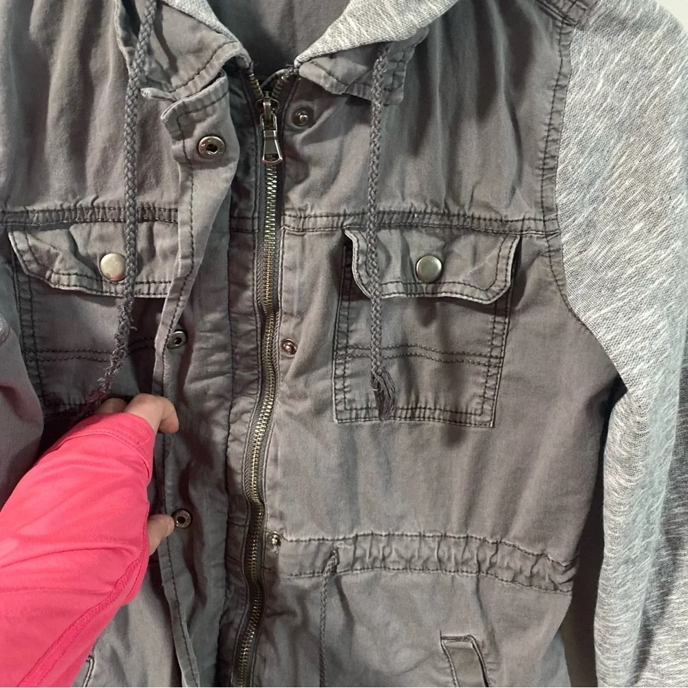 Mudd‎ Y2K  Two-Tone Hooded Jacket - Picture 5 of 6